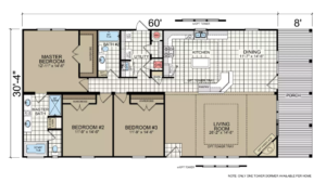 Pine Mountain Cabin Optional Fireplace floor plan